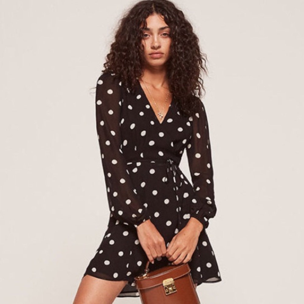 Reformation Collins Wrap Dress Petite NWT